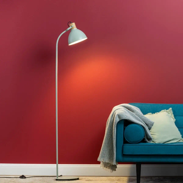 Skandynawska lampa podłogowa Erena 94556/63 metalowa zielona