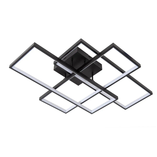 Sufitowa lampa geometryczna LOKERO 78101/60/30 LED 60W 2700-4000K czarny