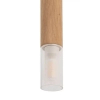 Sufitowy downlight minimalistyczny Madera okrągły drewno
