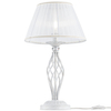 Lampa stołowa glamour Grace ARM247-00-G z abażurem biała