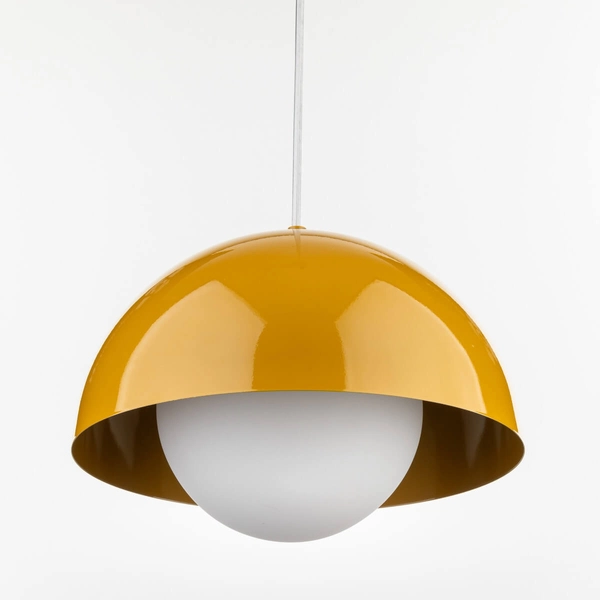 Lampa zwisowa Bono 10275 bubble do gabinetu metalowa biała żółta