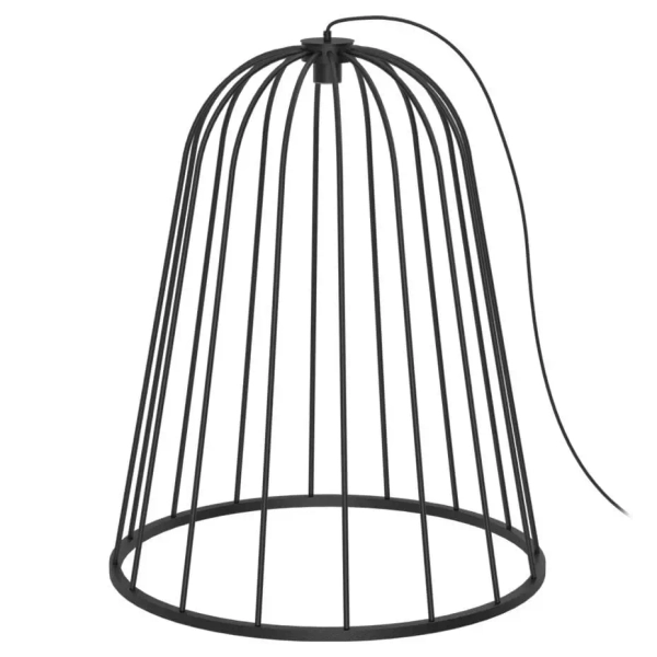 Druciana lampa wisząca do ogrodu no.moon 9417 na taras IP44 czarna