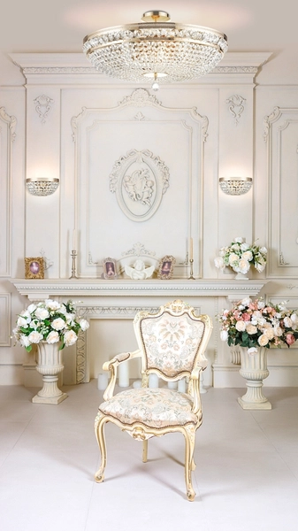 Kryształowa lampa sufitowa Ottilia DIA700-CL-12-G Maytoni złota