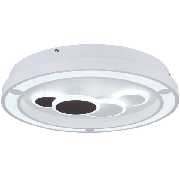 LAMPA plafon KOLLI 48405-50 Globo metalowa OPRAWA okrągła LED 50W 3000K - 6000K sufitowa biała