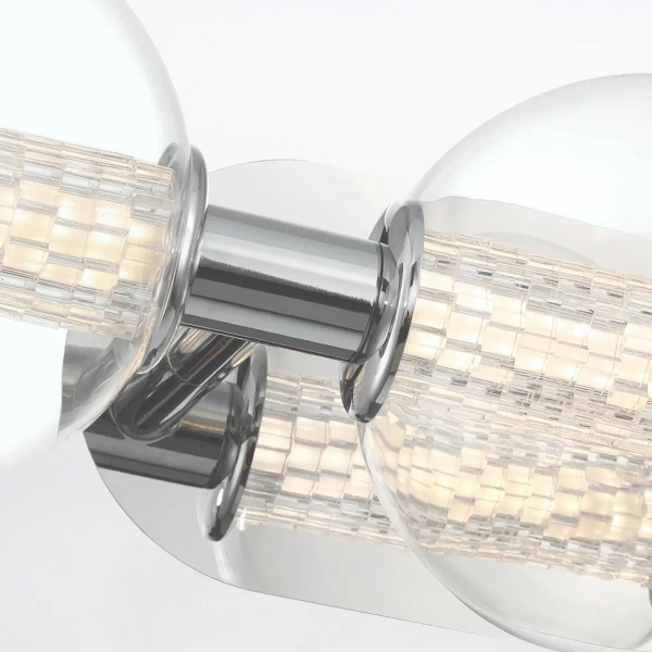 Ścienna lampa Atomo QN-ATOMO-3W-PC LED 13W 3000K IP44 bubble srebrny