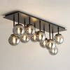 Plafon kule modernistyczny Tulia 33492 Sigma wielopunktowy czarny szary