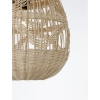 Pleciona lampa wisząca REYNOSA LE42949 nad łóżko beżowa czarna