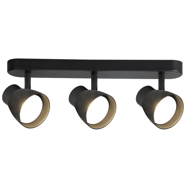 Regulowana sufitowa lampa Dravo LP-9523/3WS BK potrójna czarna