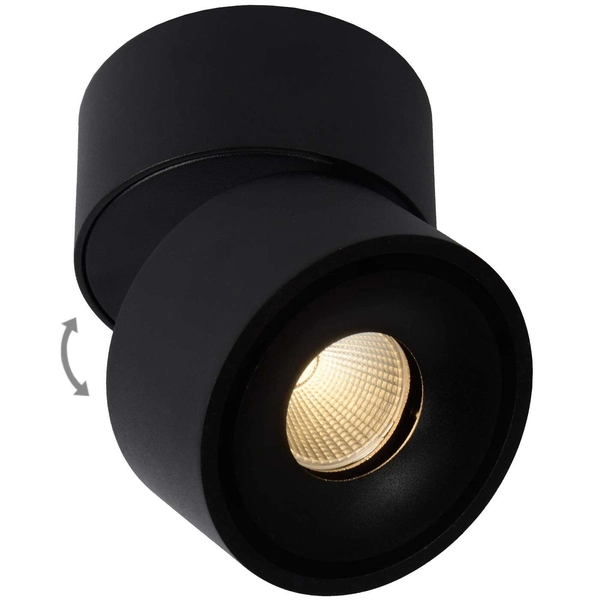 Regulowana LAMPA sufitowa YUMIKO 35911/08/30 Lucide metalowa OPRAWA tuba LED 8W 2700K spot czarny
