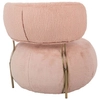 Tapicerowany fotel Low Teddy Pink HE510X-3.PECH.PINK do sypialni różowy 