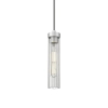 Podłużna lampa wisząca QUINCY nikiel satynowy szklany metalowy E27 do jadalni P01828NS