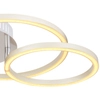 LAMPA sufitowa KENDY 67233-30N Globo metalowa OPRAWA pierścienie LED 30W 3000K rings nikiel