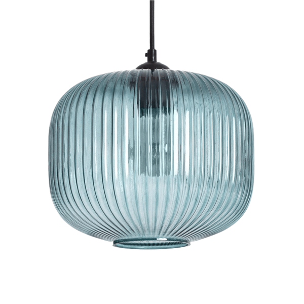 Szklana lampa wisząca Mandi ABR-LWK-MAD kopuła niebieska