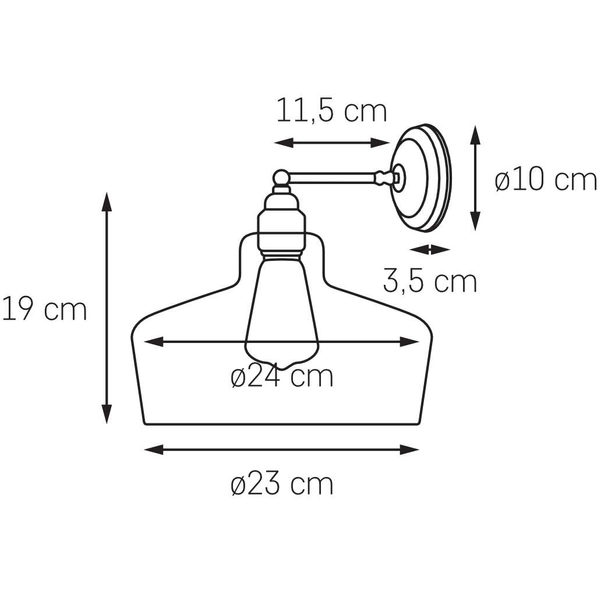 Kinkiet LAMPA ścienna LONGIS III 20463109 Kaspa szklana OPRAWA metalowa chrom przezroczysta