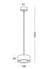Wisząca lampa nad stół Braket 522901102 Elkim LED 6W 3000K okrągła biała