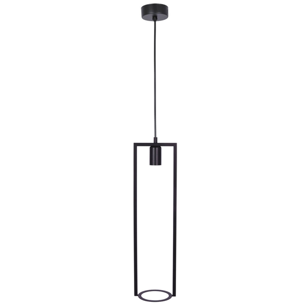 Wisząca lampa z kwietnikiem Estera K-4038 Kaja do salonu czarna