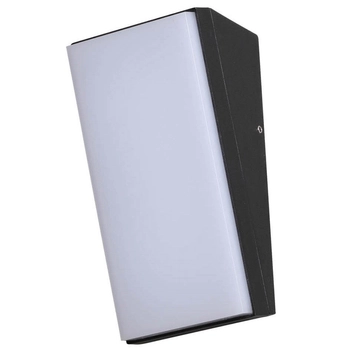 Kinkiet ścienny na zewnątrz Fama OWL-7061-3K Italux LED 10W 3000K IP65 czarny biały