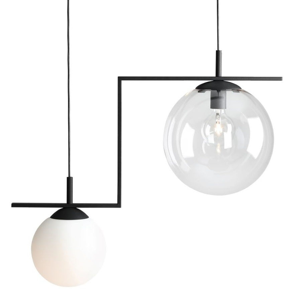 Kulista lampa wisząca Zac 1038H1 szklane kule do jadalni przezroczysty