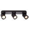 Sufitowa potrójna lampa Pointa LP-6398/3WS BK na belce czarny