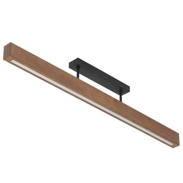 Nasufitowa lampa do jadalni Teo 6614 LED 22W 3000K boho drewniana