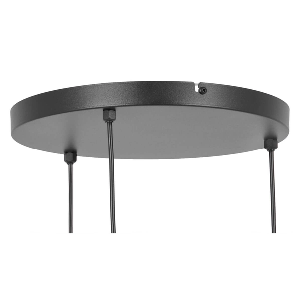 Wisząca lampa nad wyspę Brus K-5252 Kaja kaskadowa metalowa grafitowa