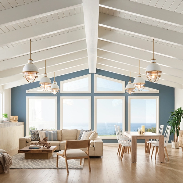 Lampa w stylu retro wisząca QN-TOLLIS-P-NBR biała mosiądz