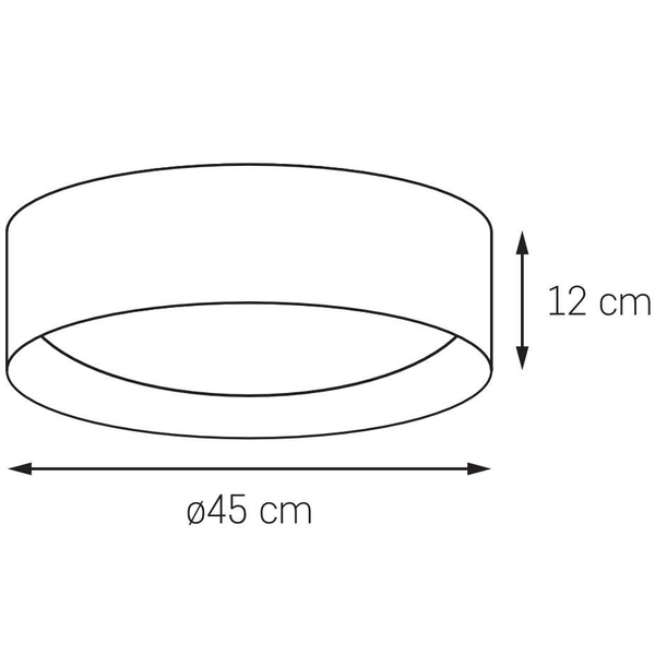 Plafon LAMPA sufitowa VERO 30445301 Kaspa metalowa OPRAWA okrągła biała