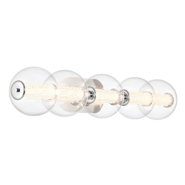 Przyścienna lampa kulista Atomo QN-ATOMO-5W-PC LED 25W 3000K IP44 srebrny
