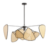 Wisząca lampa boho Natura ST-DN1350-10 Step regulowana ratan beżowy czarny