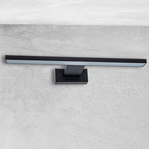 Kinkiet LAMPA ścienna SHINE ML4378 Milagro galeryjka OPRAWA listwa LED 7W 4000K nad lustro IP44 czarna