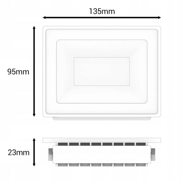 Ogrodowy naświetlacz ruchomy CGNASLED50W IP44 czarny