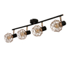 Lampa sufitowa do salonu Acrobat 94-66657 Candellux koszyczki druciane czarne