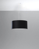 LAMPA wisząca SL.0744 abażurowa OPRAWA zwis okrągły czarny