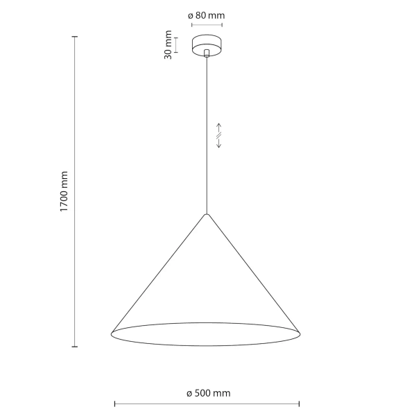 Lampa nad stół stożkowa CONO 10062 wisząca brązowy