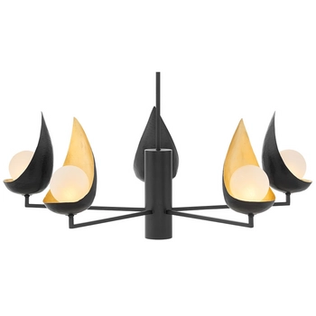 Lampa wisząca QN-REN5 łupiny kule balls złote czarne