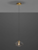 Designerska lampa wisząca NAYARIT LE42897 kryształowa złota