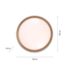 Okrągły plafon ściemnialny Emilia 14347-18 Just Light LED 29W 3000K czarny brązowy