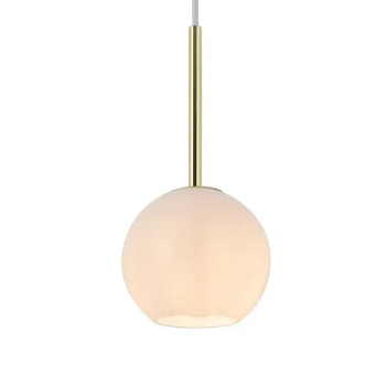 Kulista lampa wisząca Franca 2312523035 szklana nad stół mosiądz błyszczący