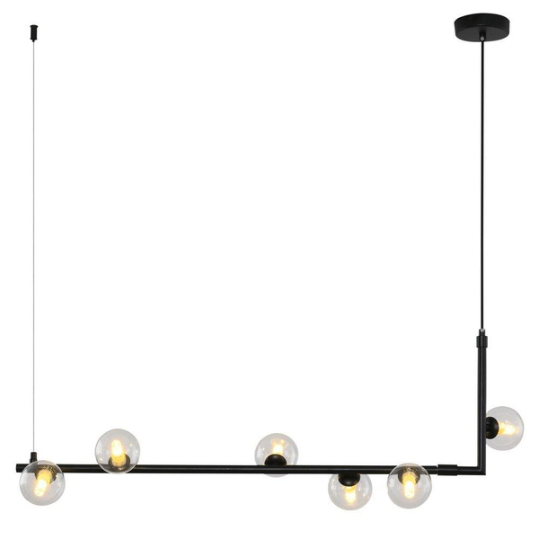Podwieszana lampa nad stół Simply SMP0096-6 Step balls czarna