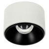 Oczko hermetyczne sufitowe czarno-białe LED 15W neutralna IP54 na taras SLD/VISION/15W/4000/WB