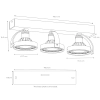 Regulowana lampa sufitowa Dorian 22968/36/30 Lucide LED 12W 2200K czarna