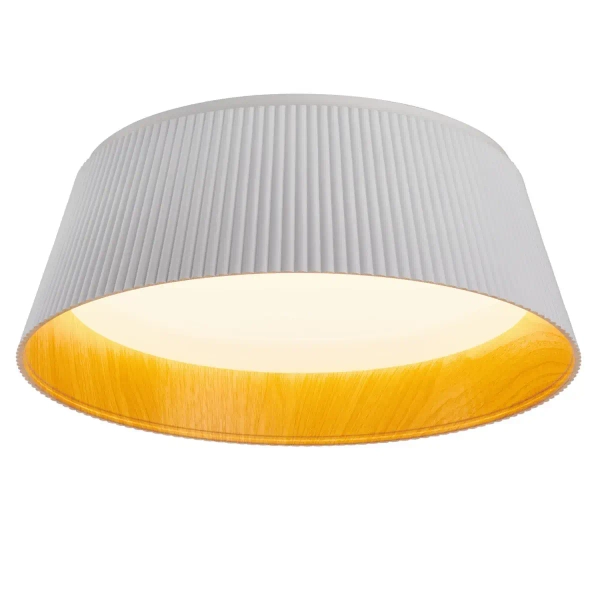 Plafon do salonu FRILL ST-DL6487-C-WH LED 21W 3000K biały drewniany