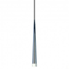 Chromowana lampa wisząca Stylo metalowa do sypialni