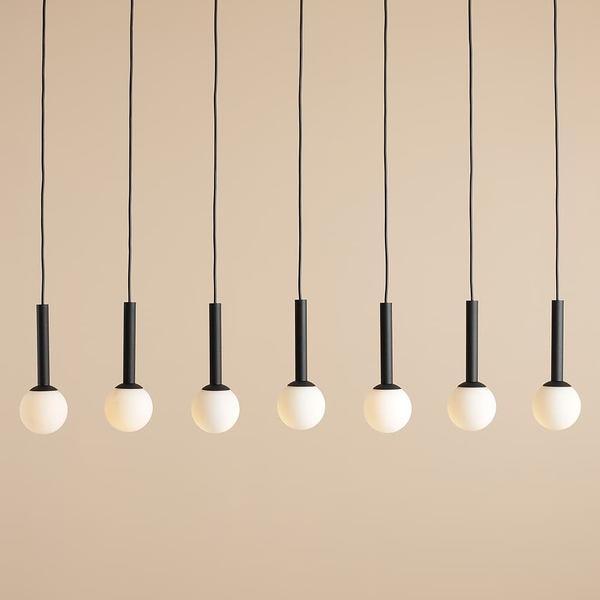 Lampa wisząca Riu 1121T1 Aldex nad wyspę metal czarna