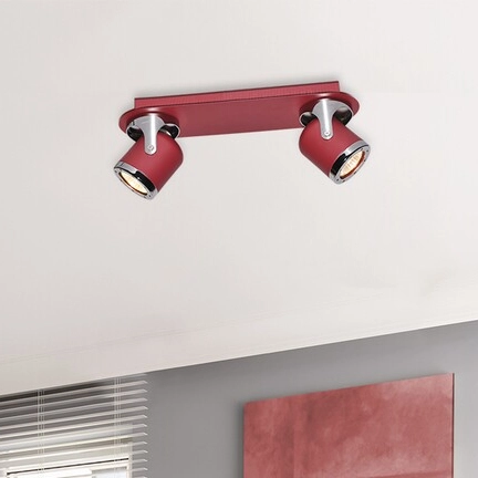 Sufitowa LAMPA regulowana APRIL 5038 Rabalux metalowa OPRAWA reflektorki czerwone