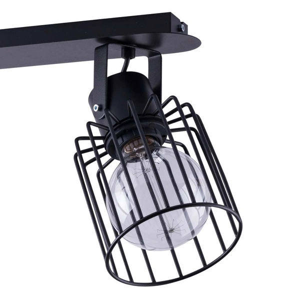 Druciana LAMPA sufitowa LUTO KWADRAT 31136 Sigma regulowana OPRAWA druciana PLAFON metalowy loft drut czarny matowy