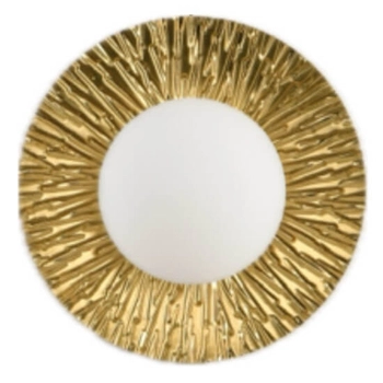 Jadalniana lampa ścienna SUN ST-FB230946-D20 okrągła metalowa złota biała