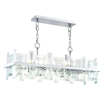 Wisząca lampa glamour Cerezo MOD201PL-08N kryształy chrom