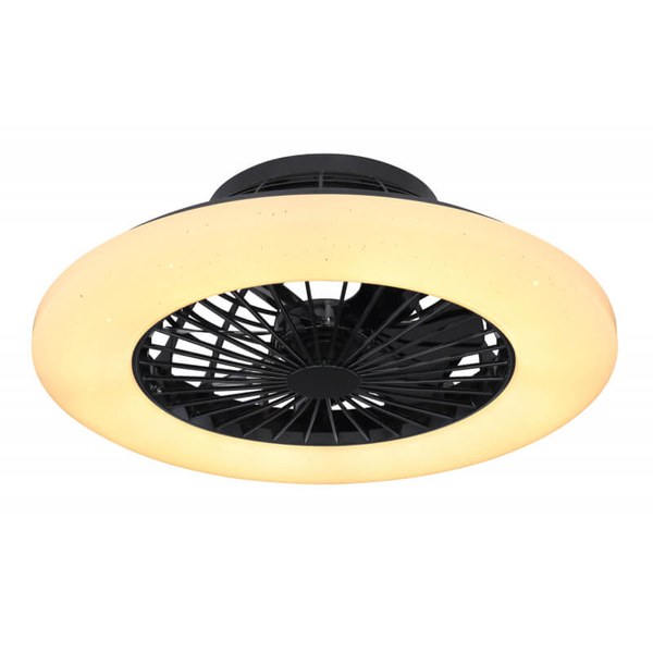 Wentylator z lampą LED Travo 03628B plafon 30W 3000K - 6500K czarny