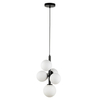 Lampa wisząca Perla 33488 Sigma molekuła metalowa szklana czarna biała